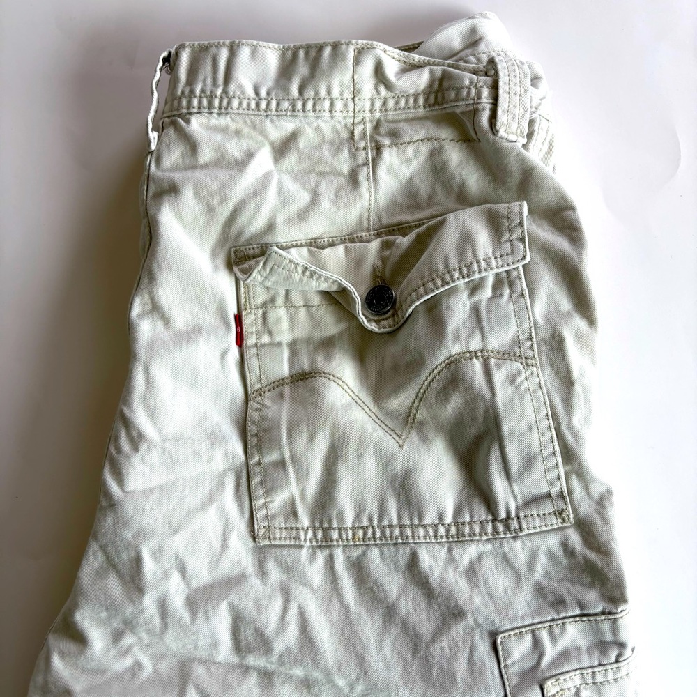Levi's Men's 38 Cargo Shorts Tan Cotton Relaxed Fit 11" Y2K‎ Style